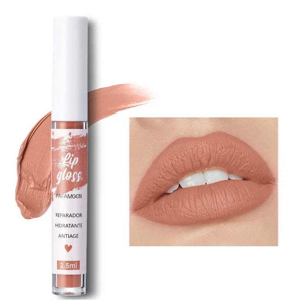 12 สี Non-stick Cup Lip Glaze Matte หมอกพื้นผิว Lip Multi-สีความงาม Non-stick Gloss แต่งหน้าถ้วย Liquid ไม่ซีดจาง lip a5K9