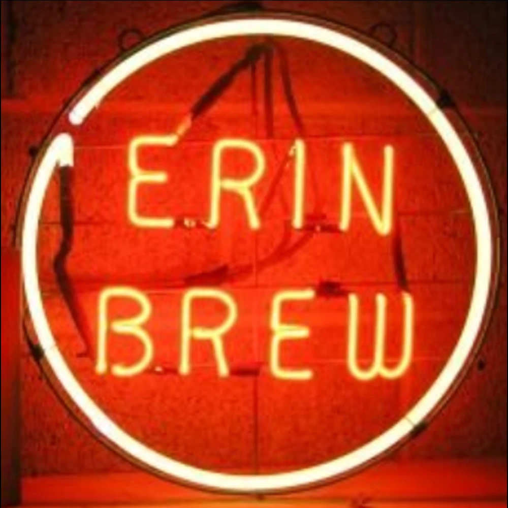 

Erin Brew Beer Neon Light Sign Custom Handmade Real Glass Tube Bar KTV Store Advertise Room Decor Display Lamp On Wall 14"X14"