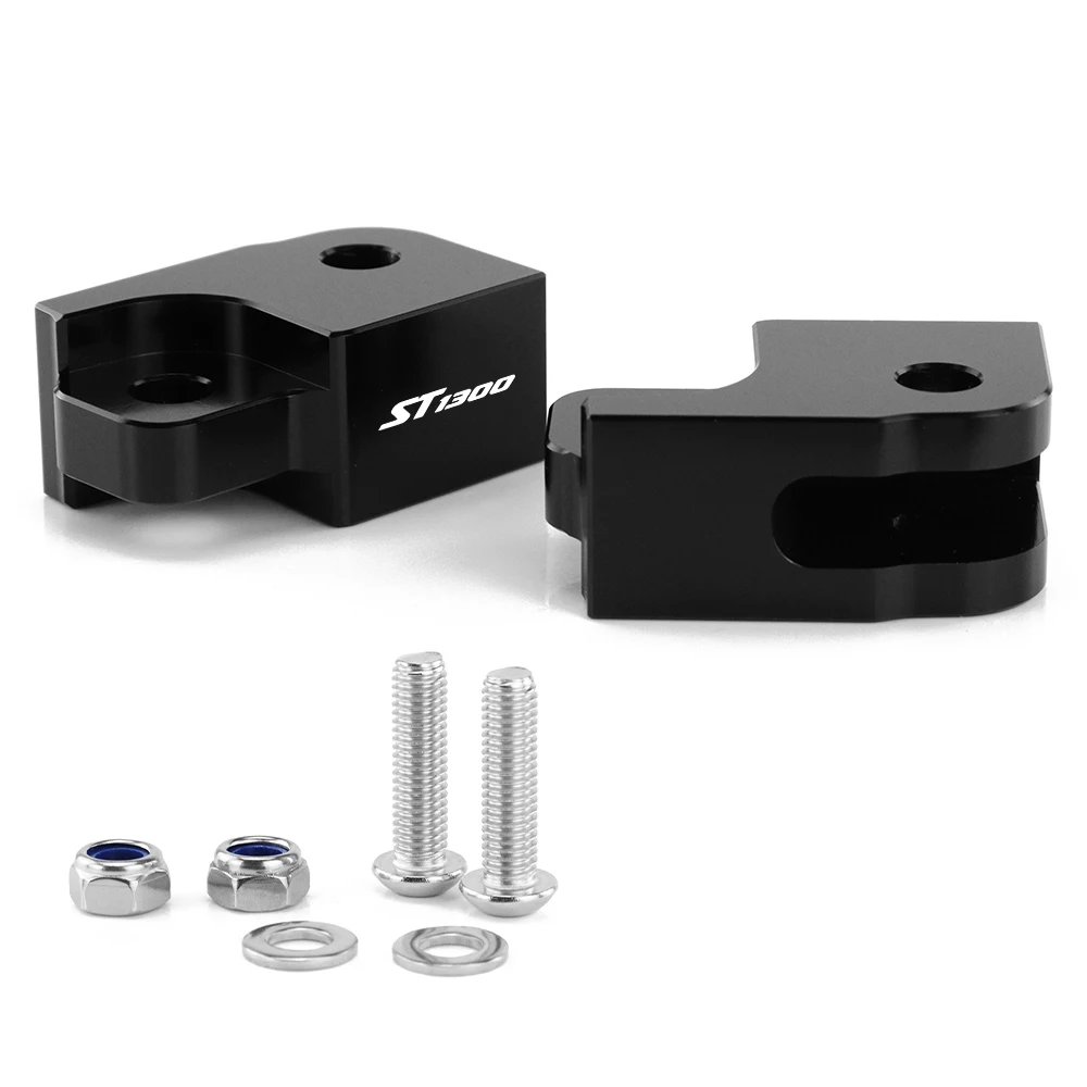 Motorcycle Rider Foot Pegs Aluminum Front Footpeg Lowering Relocation Brackets Fit For ST1300 2003-2013 2014 2015 2016 2017 2018