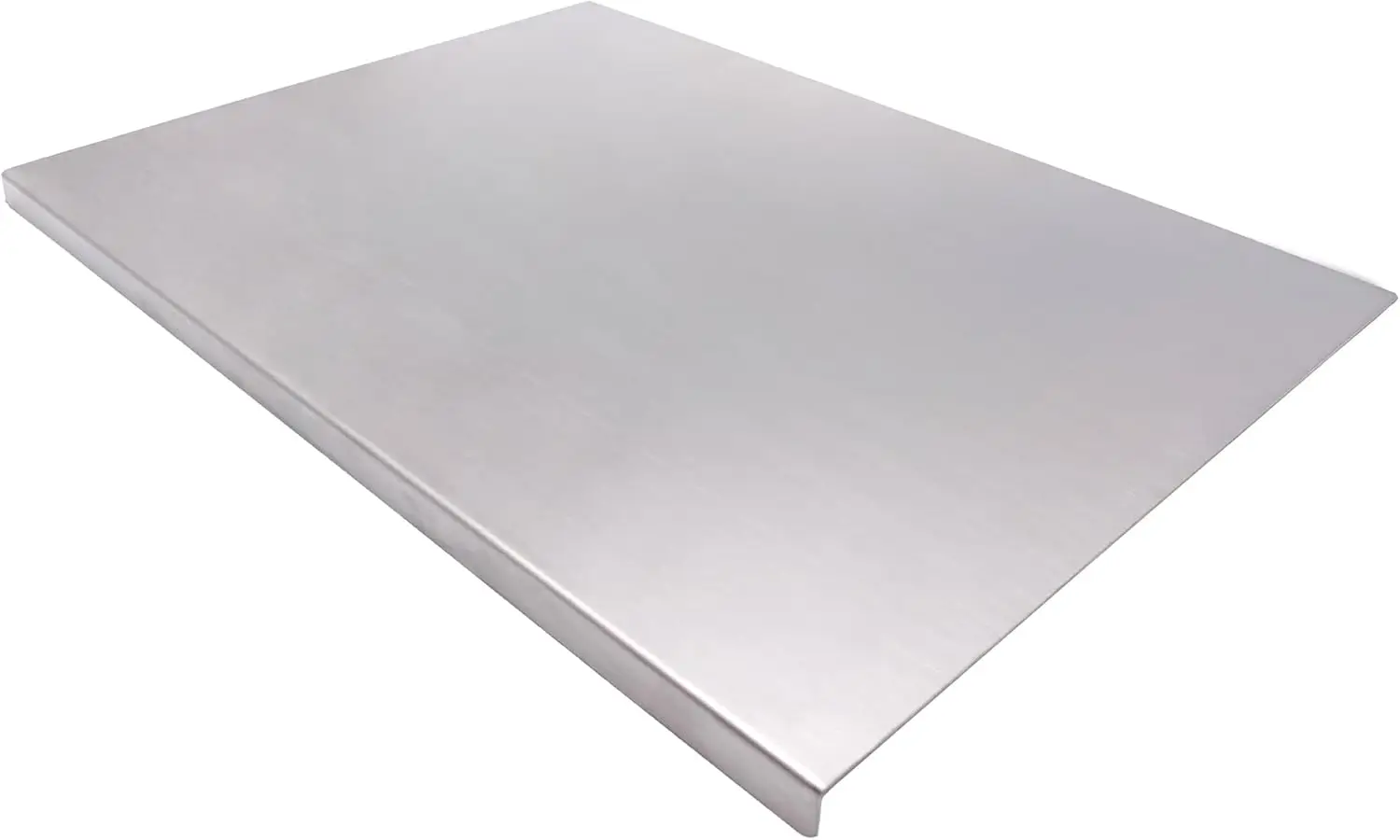 

Large Stainless Steel Cutting Board for Kitchen, Meat, Vegetables, Fruits, Bread - 50x50cm Non-Slip Easy Clean