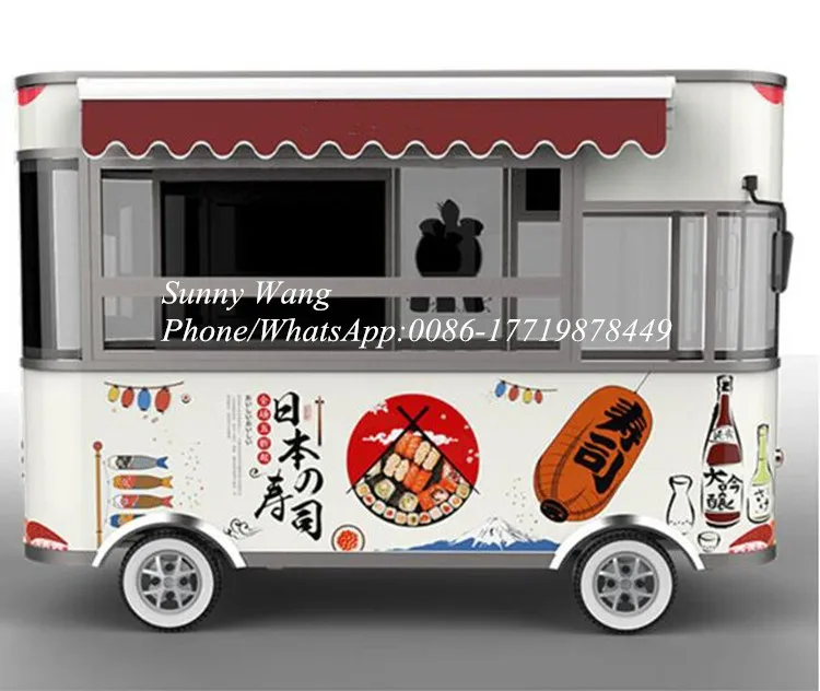 شاحنة طعام متنقلة بطول 3.2 متر، شاحنات طعام متنقلة، شاحنة طعام كهربائية