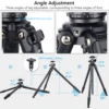 EVUMO 휴대용 카메라 삼각대, 컴팩트 알루미늄 모노포드, 폰 스탠드, 하중 15kg, HT4, 36mm 파노라마 볼 헤드, 65 인치 5