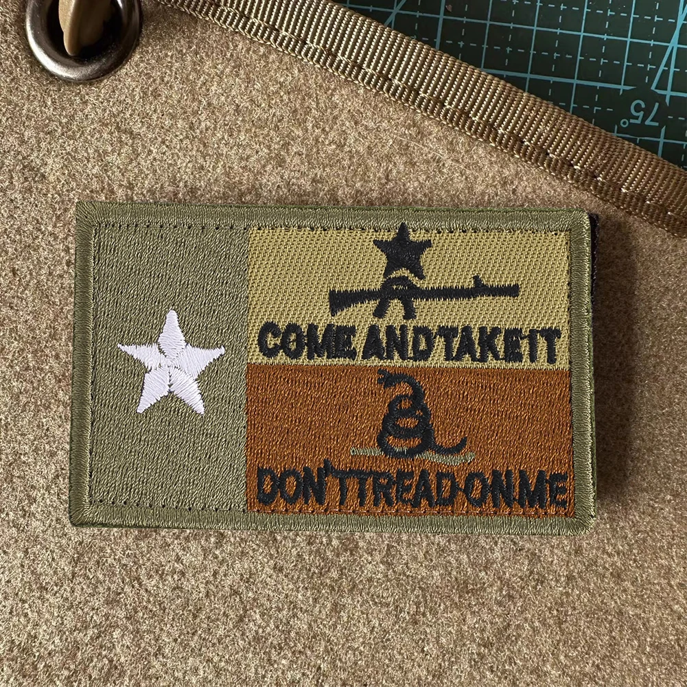 

Embroidery Tactical Magic Patch Adhesive Fastener Tape Military Cosplay Morale Sticker Apparel DIY Embellishments Accessories