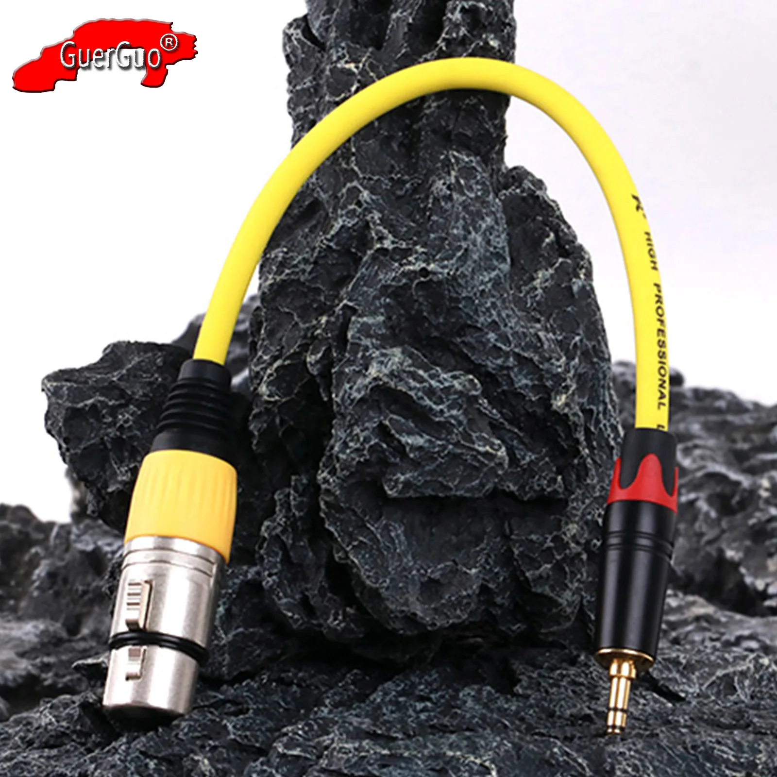 

Pro 3Pin XLR Female to Aux 3.5mm 1/8 Inch Stereo Male Jack Interconnect Audio Extension Cable Microphone Shielded Cord Adapter