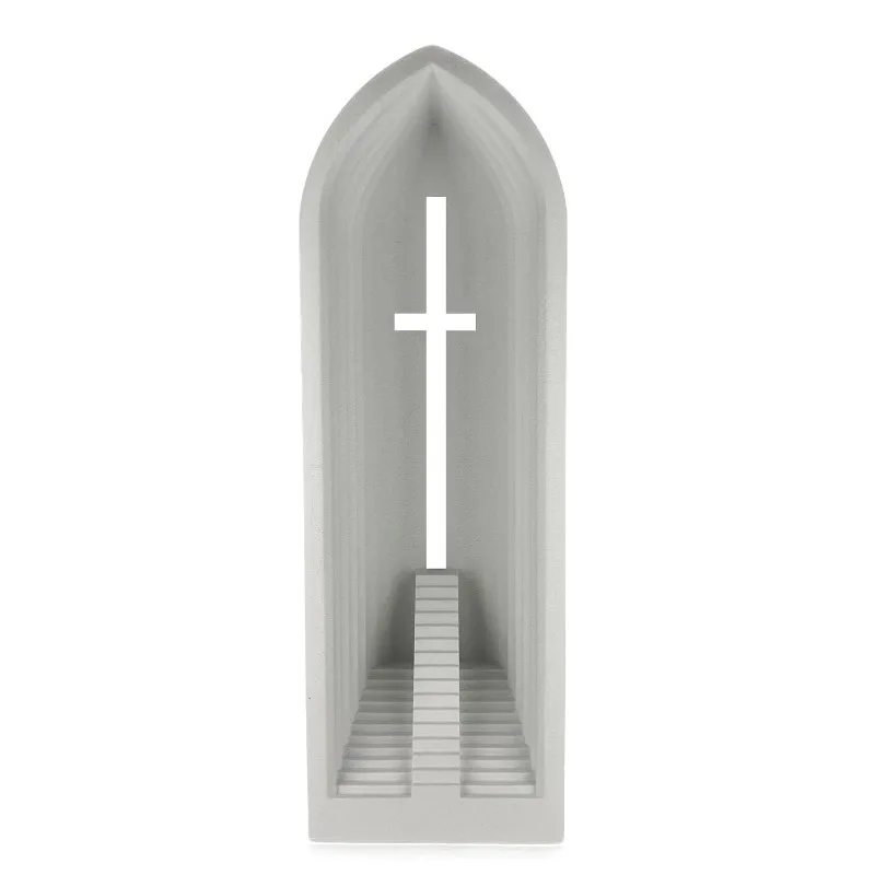 

Church, Original Designed Religious Sculpture, Home Decor, Garden Sculpture, Nice Gift, 9.8 Inches High, Solid Stone