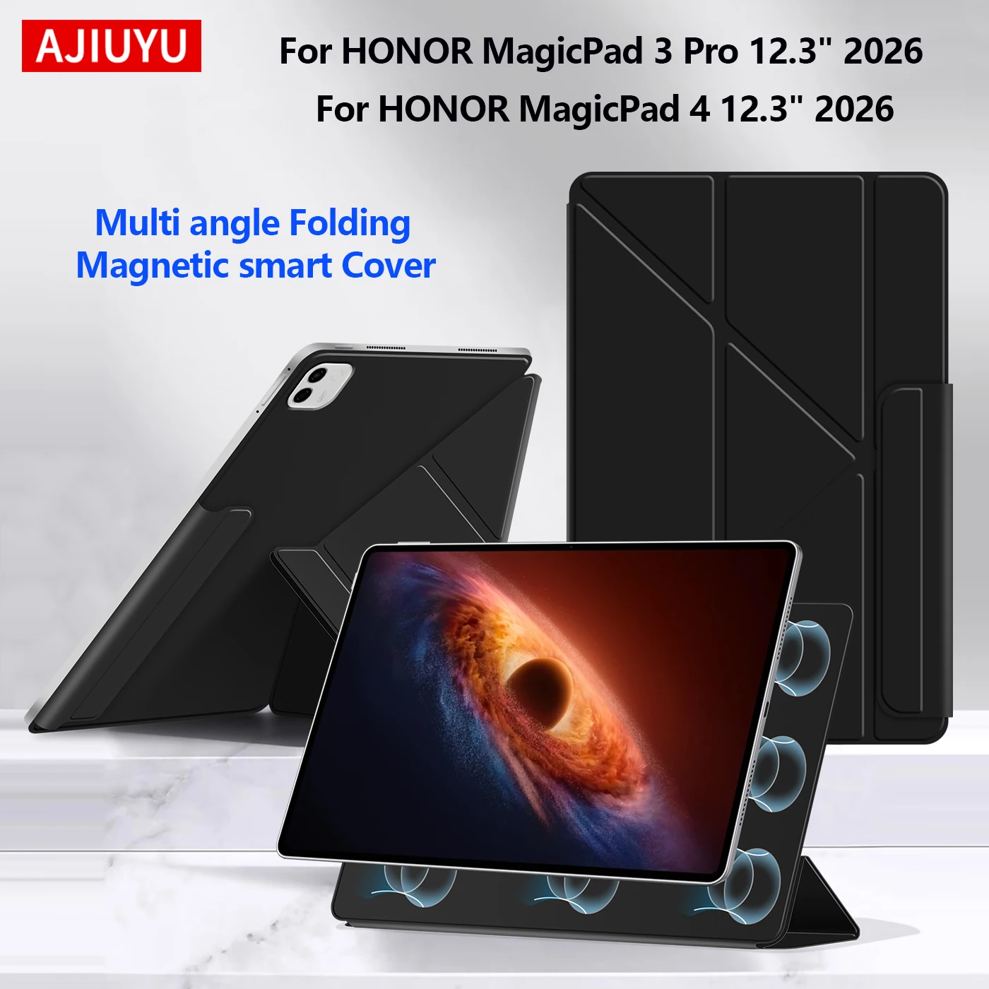 

Magnetic Case For HONOR MagicPad4 12.3" Y Fold Tablet Case For Honor MagicPad3 Pro 12.3" Multi-angle Folding Protection Cover