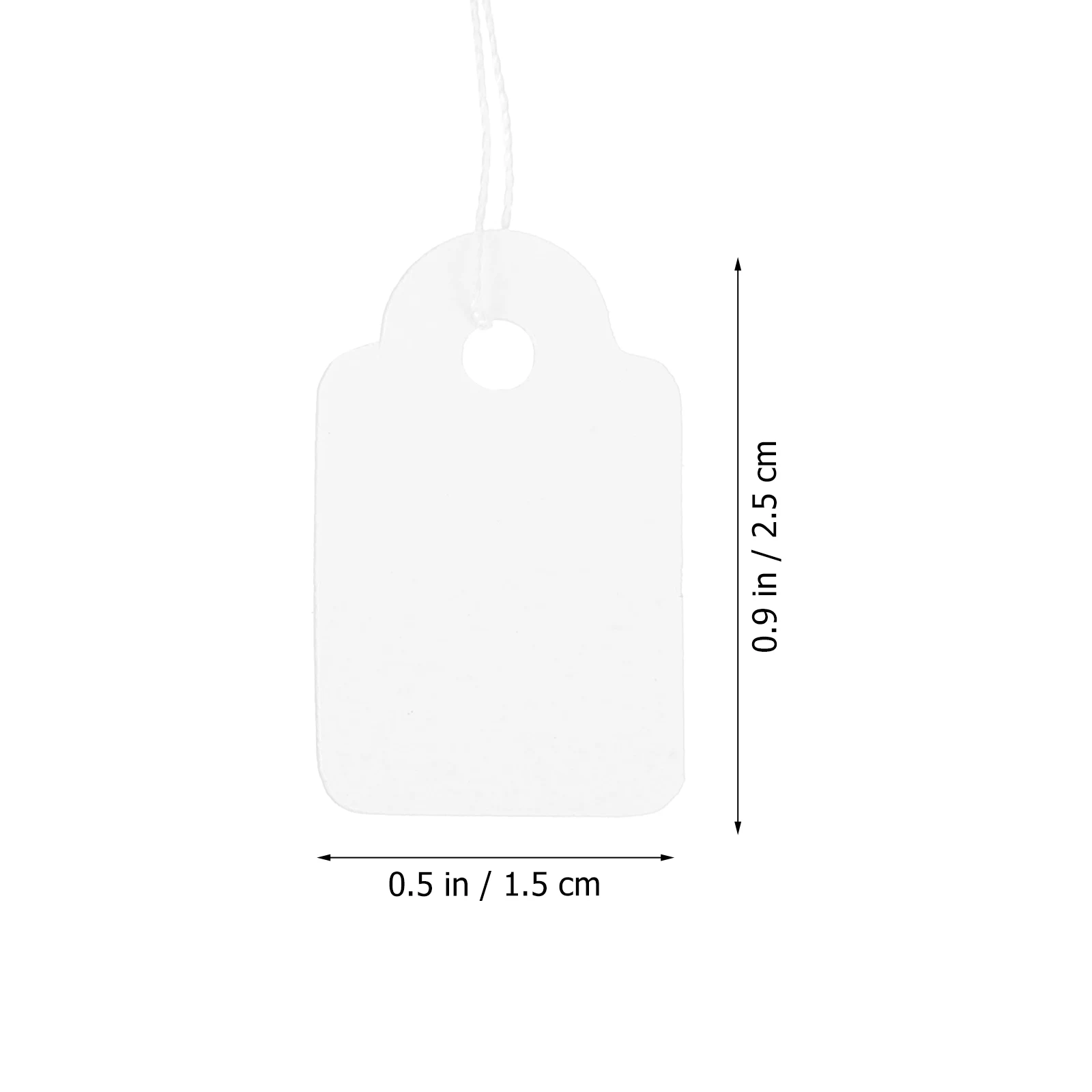 

200pcs Jewelry Price Tags Hanging Paper Price Label Handwritten Display Sign For Supermarkets Retail Clothes Stationery File