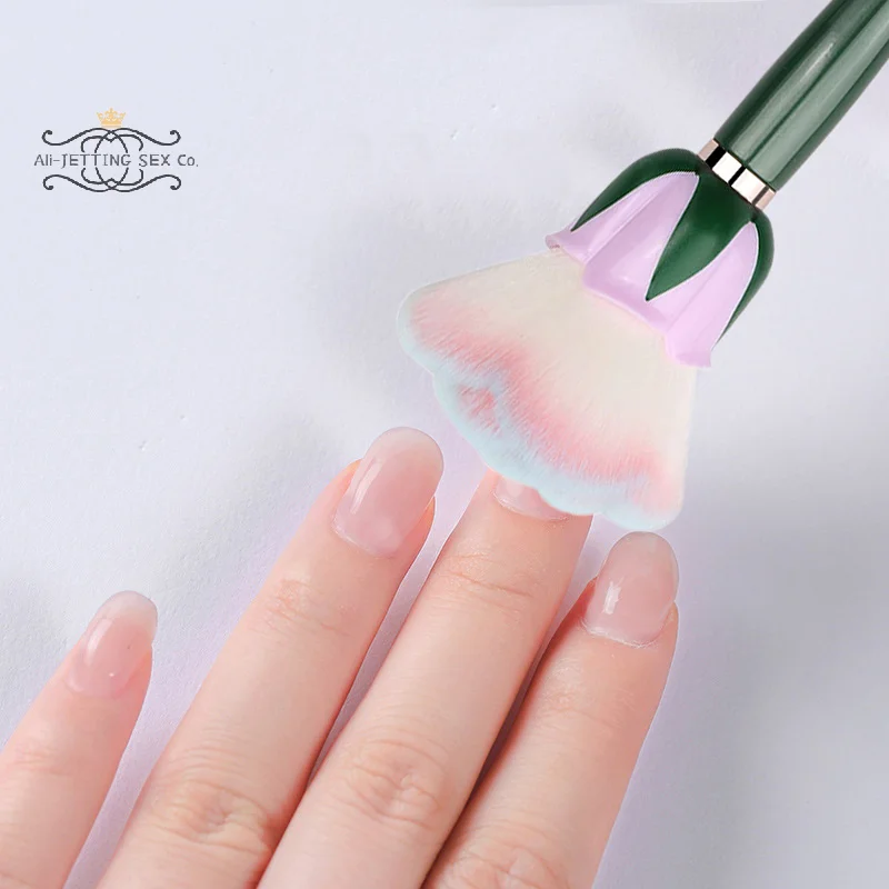 Pinceau de fond de teint professionnel en forme de Rose, brosse à poudre libre, correcteur d'ombre, outils de beauté de maquillage pour Base de visage pour femmes