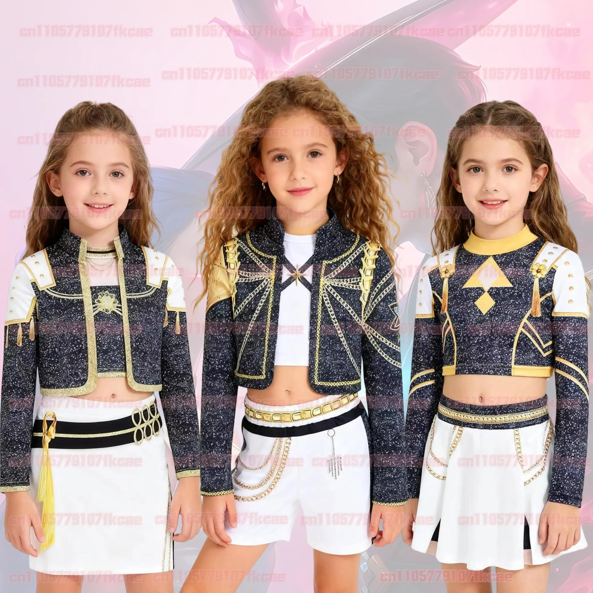 

KIDS NEW Black Anime Zoey Rumi Mira Version Cosplay Costume Set Jacket Shorts Skirt for Halloween Christmas And Convention gifts