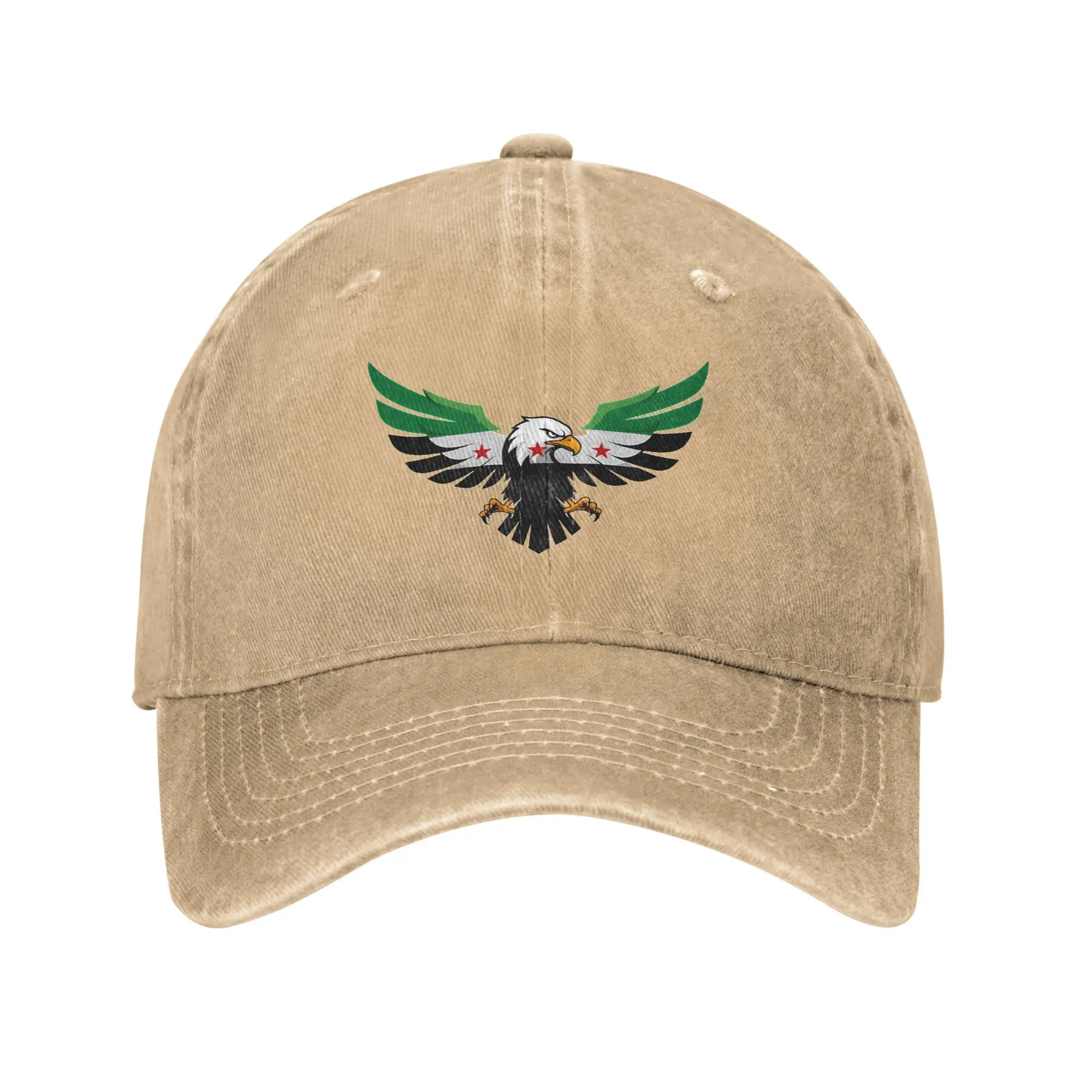 

Syrian Eagle Baseball Cap Sun Running Hippie Wholesale Washed Trucker Hat Couple Women y2k Funny Design Baseball Caps