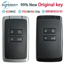 OEM KR5IK4CH-01 For Renault Megane 4 Talisman Espace 5 Kadjar Zoe Koleos Captur 433Mhz 4A Chip Smart Keyless Original Card Key