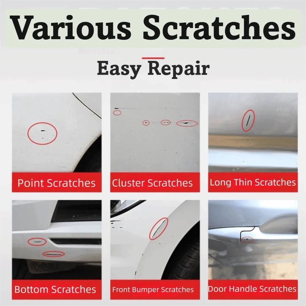 عالي اللمعان الطلاء اللمس حتى فرشاة مزيل مقاوم للماء خدش إصلاح فرشاة حشو 7 ألوان الإطارات فرشاة الطلاء تصفيف السيارات