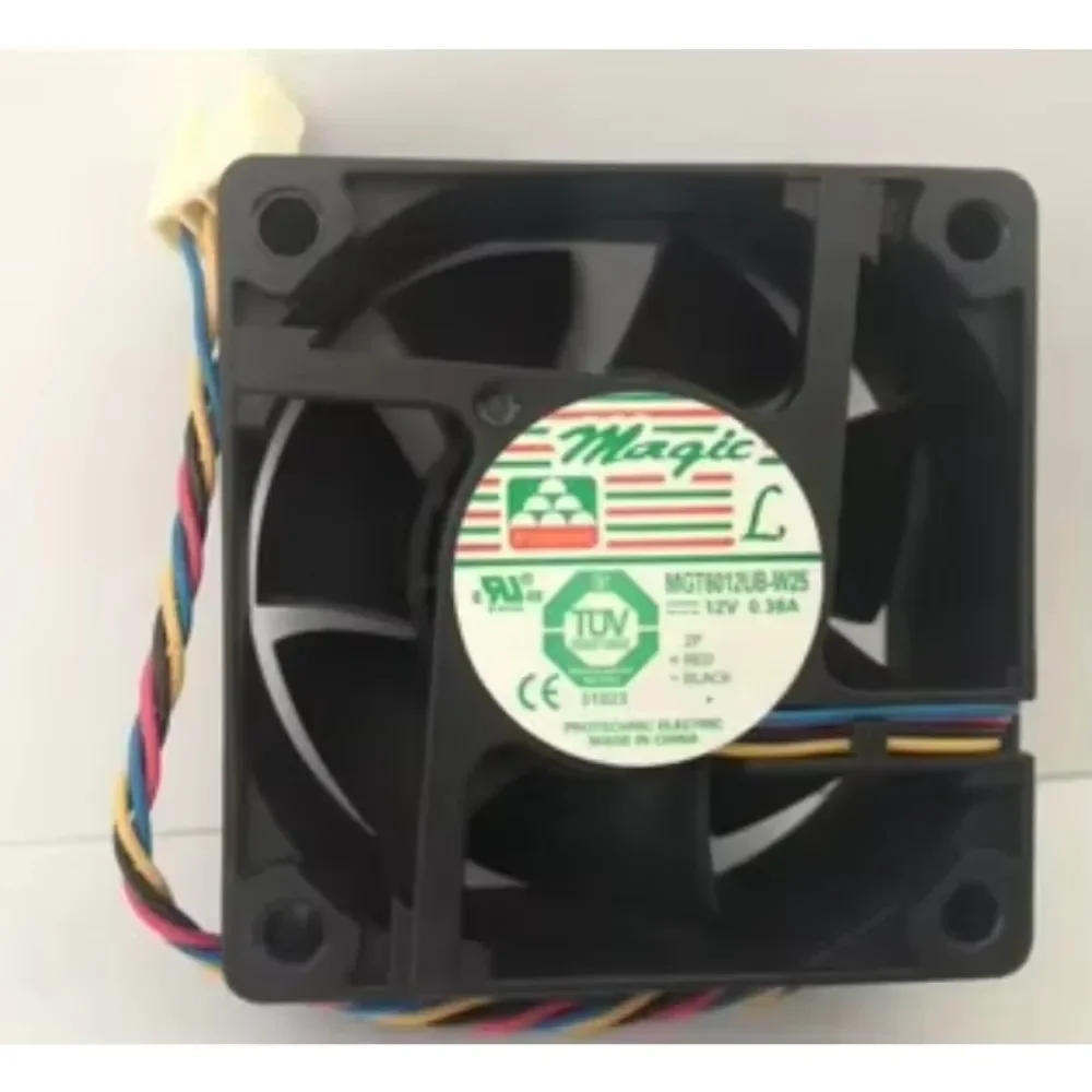 Magic MGT6012UB-W25 DC 12V 0.38A 4-Wire 60x60X25mm Cooling Fan