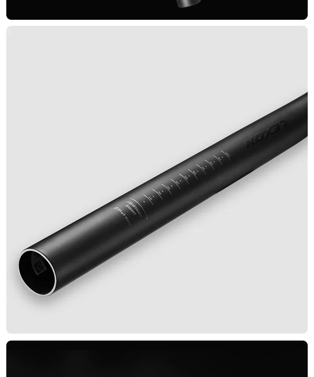 LEXON Ultraleichte Fahrrad-Sattelstütze aus Carbon, 27,2/31,6 mm, zwei Größen, für MTB/Gravel/Rennräder, 350 mm Länge, Fahrrad-Sattelstütze – Detail 13