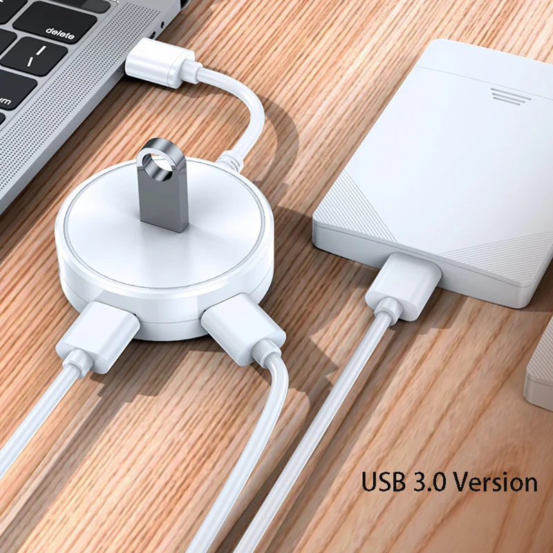 USB HUB Extend Cable Splitter 4 Ports Mouse Keyboard Printer USB Disk Converter Hard Drive Fan Power Supply Phone Charging Dock