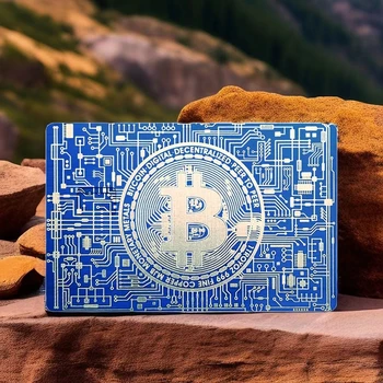 כרטיס מתנה יוקרתי מתכת: גודל כרטיס אשראי, חריץ צ 'יפס, פס מגנטי, לוח חתימה-יוקרה