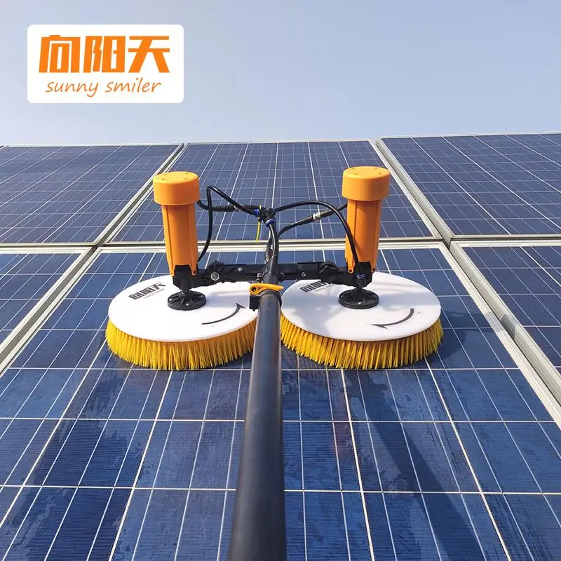 

Factory Support telescopic rod brush Solar Tools Photovoltaic Panel Cleaning Machine