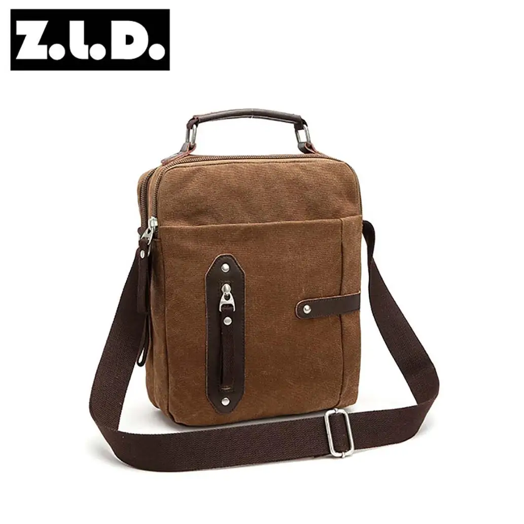 New men messenger bag canvas multifunctional portable casual handbag retro men's shoulder bag fashion men's crossbody bag