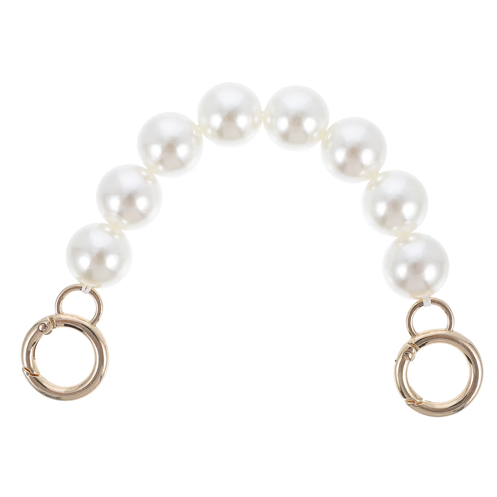 Handbag Chain Handles Green Clutch Bags Women Sparkly Liquids Replacement Strap Pearl Decor DIY Bag Accessories