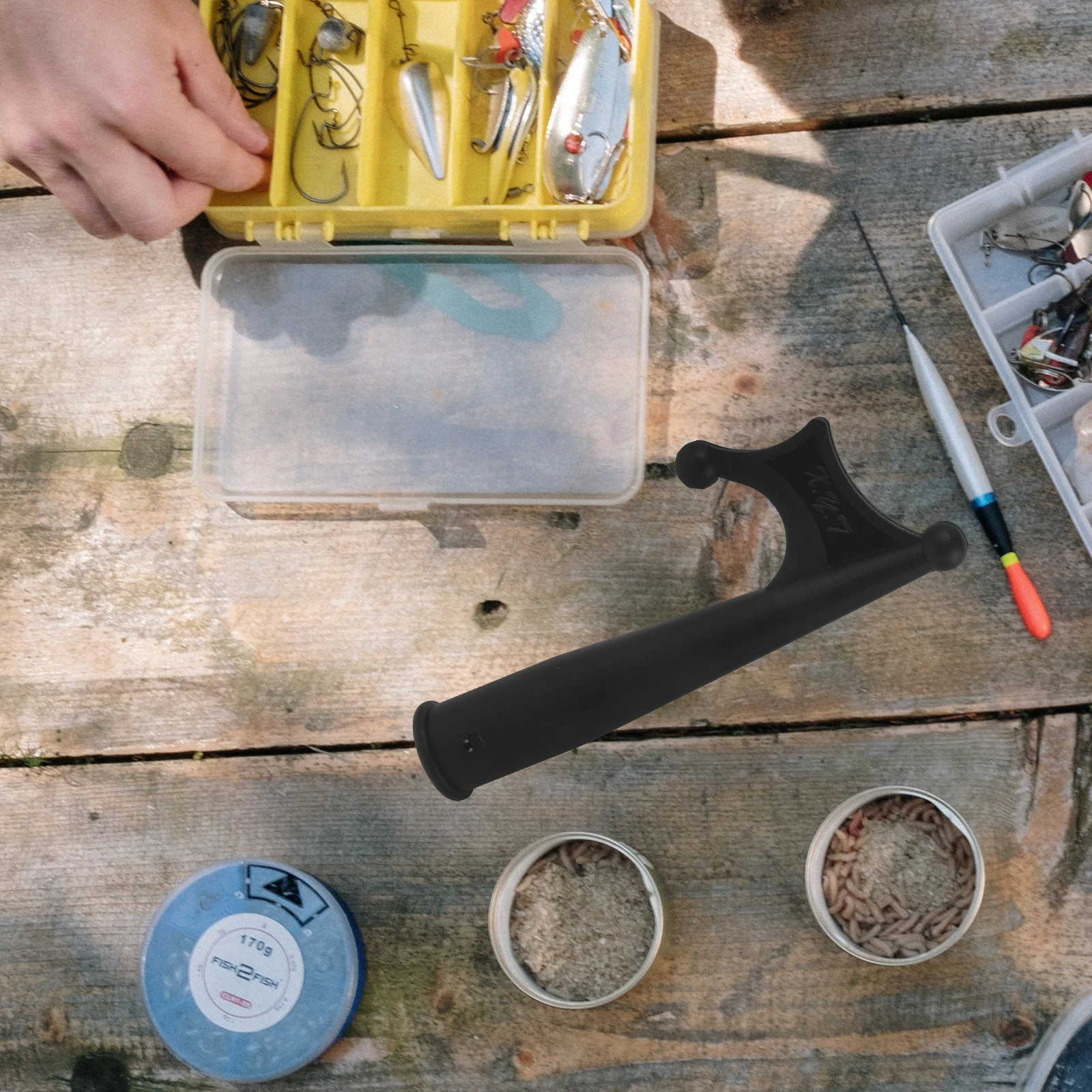 High Strength Anti Aging Boat Hook Black Nylon Anchor End Parts Accessories Hook for Docking Yacht Marine