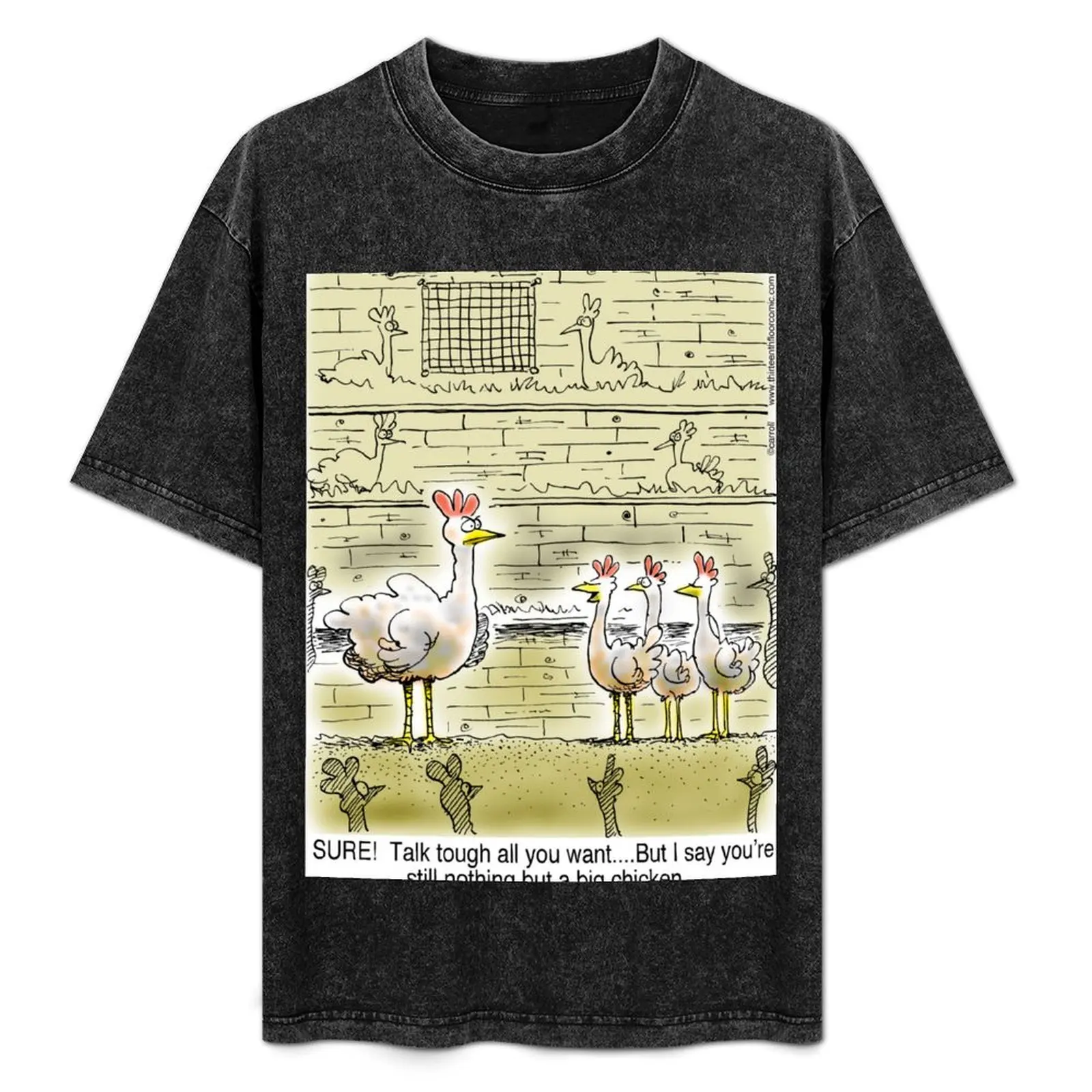 The Big Chicken- head of the chicken coop. T-Shirt Modern Style Print T-Shirt