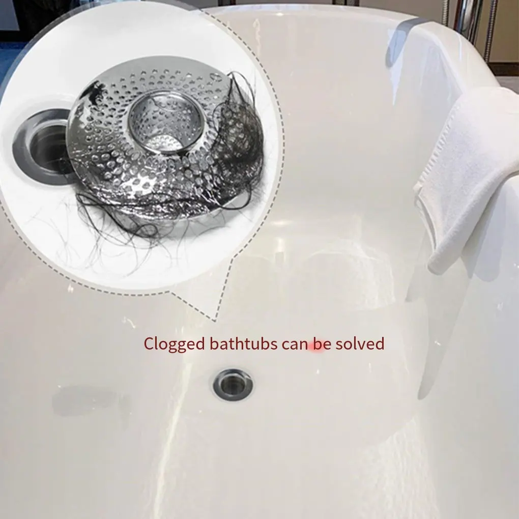 Stainless Steel Drain Hair Catcher Easy To Install Easy To Clean Modern Shower Drain Hair Catcher