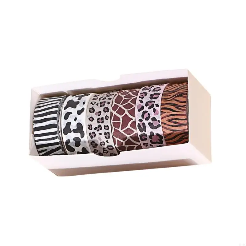 W89C 6 ม้วนกระดาษเทปสัตว์พิมพ์เทปเทปตกแต่งเทปเทปเทปเทปเทปเทปสมุดบันทึก