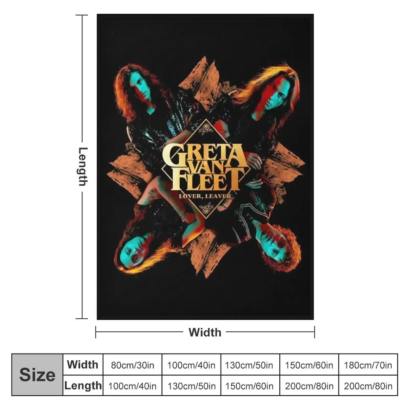 kyhu5 greta van fleet my fleet Throw Blanket christmas decoration Luxury Throw Personalized Gift Blankets