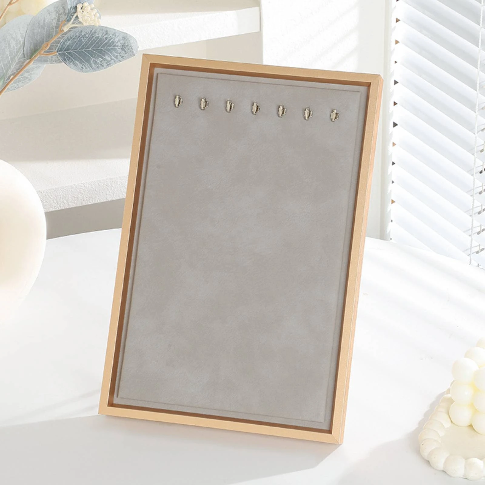 Jewelry Display Stand Tabletop Necklace Holder with Hooks Necklace Stand with Hooks Decorative Bracelet Hanger Space-Saving