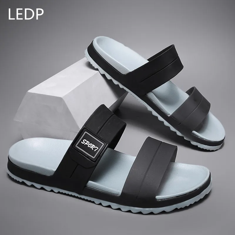 Slippers for Men Wear-Resistant Non-slip Fashion Breathable Trendy All-match Comfortable Waterproof Platform Shoes Summer Main