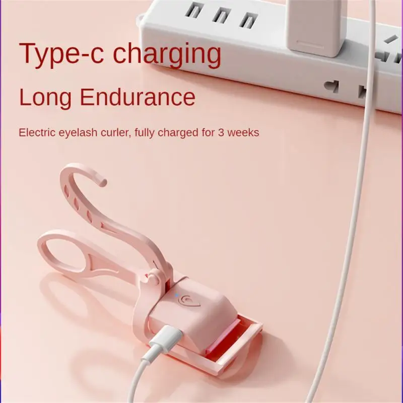 USB Eyelash Curler USB Charging Model Fast Heating Portable Eye Lash Perm Shaping And Lasting Curling Thermal Eyelash Clip