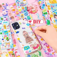 20-1000 PCS Cute Stickers Kawaii Cartoon Laser Sticker No repeat for Diary Kid DIY School Students Decoration Stationery 2