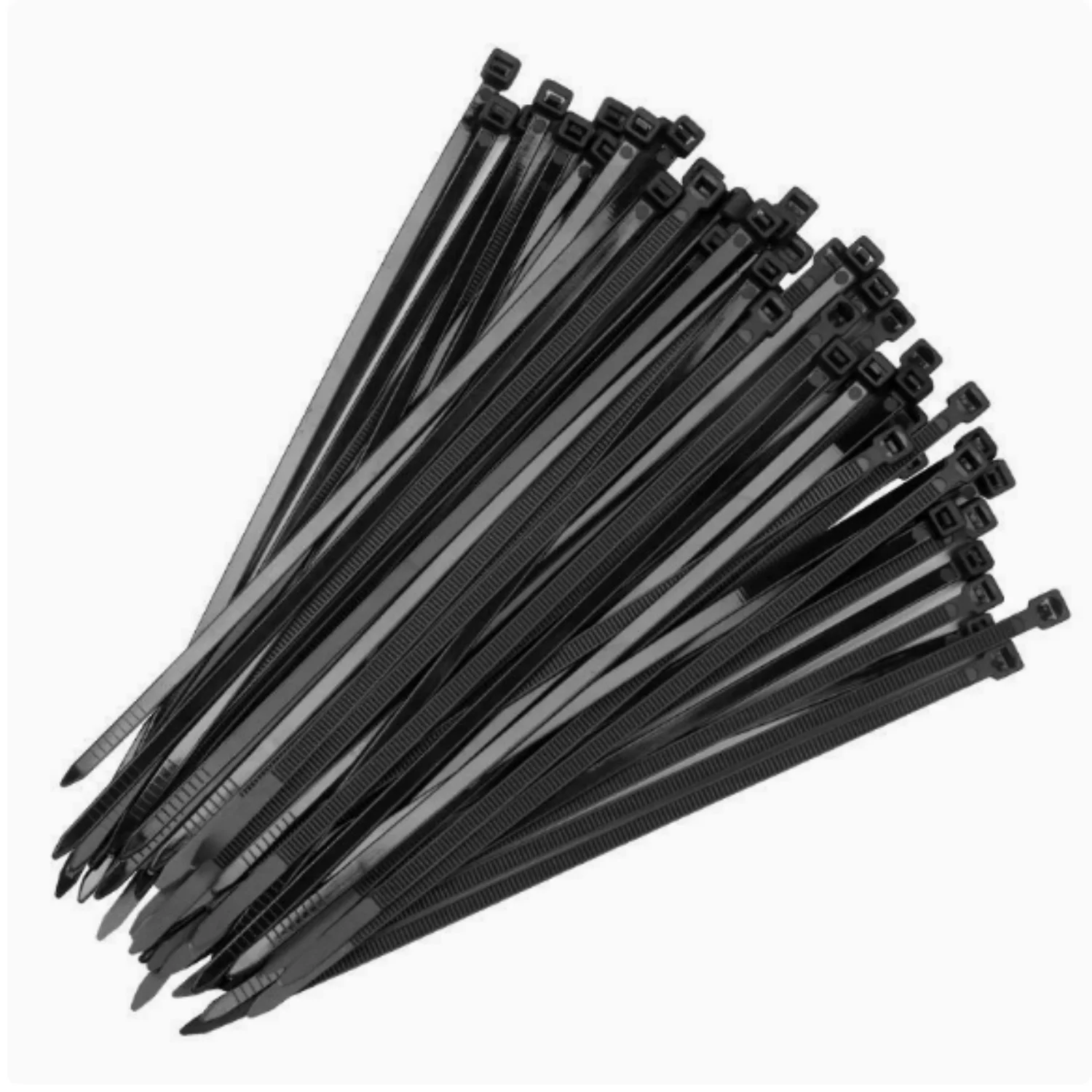 

Set of 500 Self-Locking Cable Ties—Adjustable, self-locking, waterproof, slip-resistant, scratch-resistant, and bend-resistant