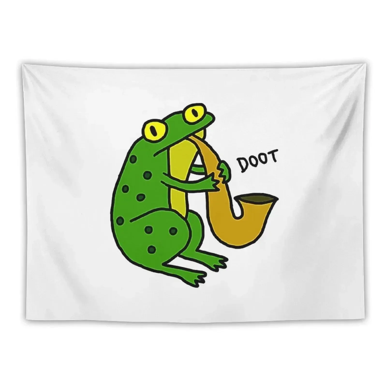 

Jazz Frog (color) T-Shirt Tapestry Tapete For The Wall Decoration Home Tapestry