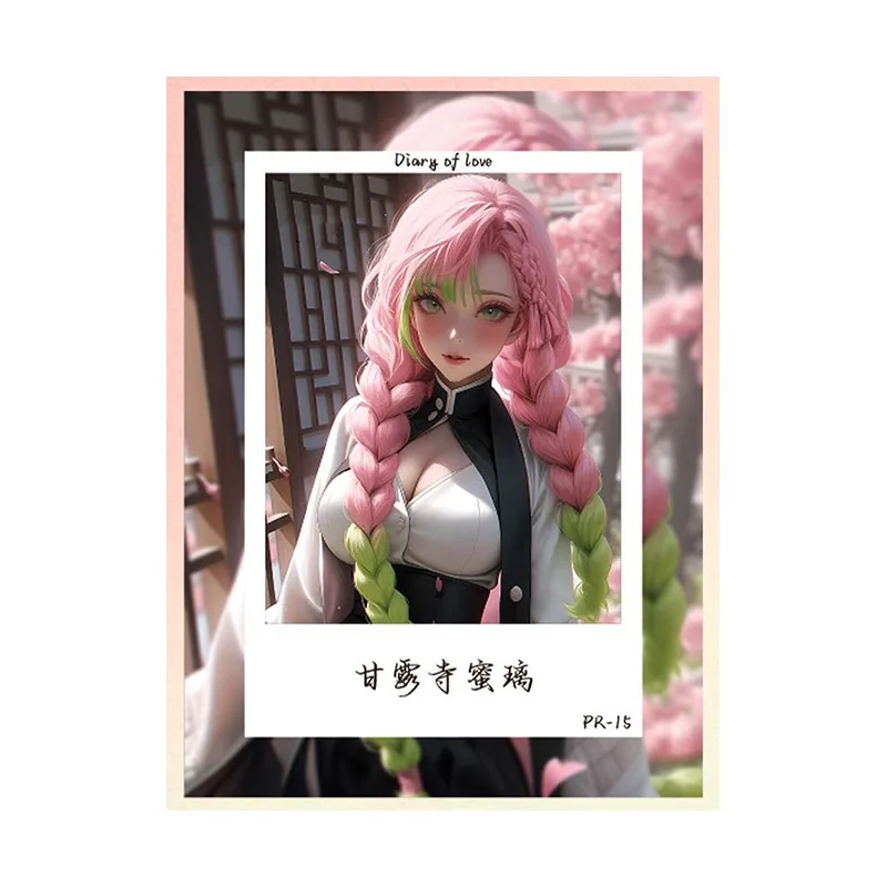 Anime Goddess Story Rare PR Refraction Foil Jinx Yor Forger Kanroji Mitsuri Toys for boys Collectible Cards Birthday Present