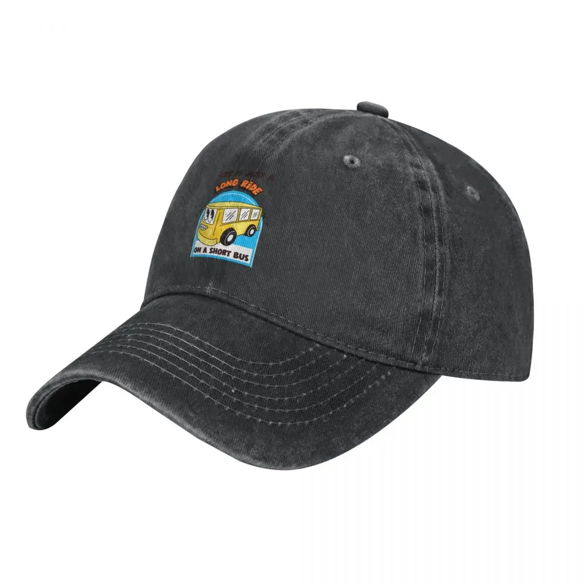 Riding the Short Bus for Life Funny Colorful Design Cowboy Hat New In The Hat New Hat birthday Women's Beach Men's