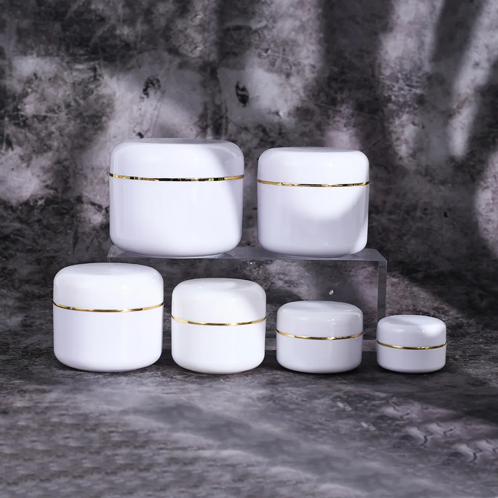 

40pcs/lot Jars with Lids Bottle Cream Container Plastic for Cosmetics Small Pot Jar Empty Lip Gloss Boxes Refillable Gel Cans