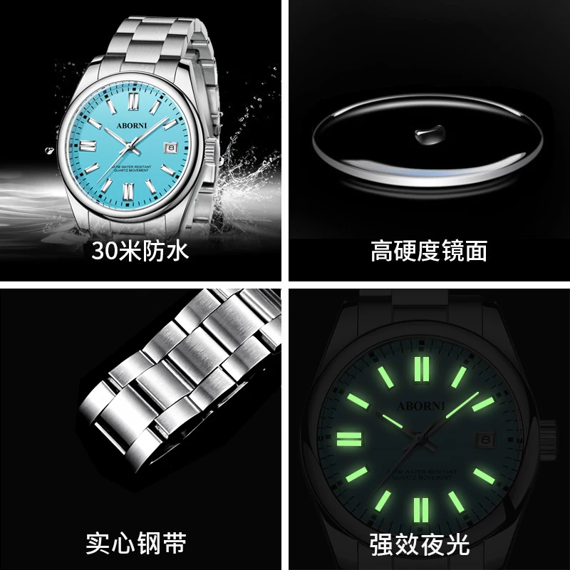 موضة جديدة جراند ساعات رجالي فاخرة العلامة التجارية الأعلى ساعة الأعمال للرجل كوارتز ساعات المعصم الفولاذ المقاوم للصدأ حزام Reloj Hommer