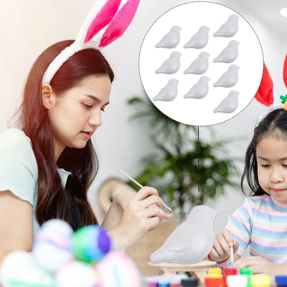 12 قطعة للأطفال لتقوم بها بنفسك رغوة الطيور اللوحة الحرفية الفنية الحرفية الطيور التعليمية للأطفال التعرف على تطوير المهارات آمنة دائم