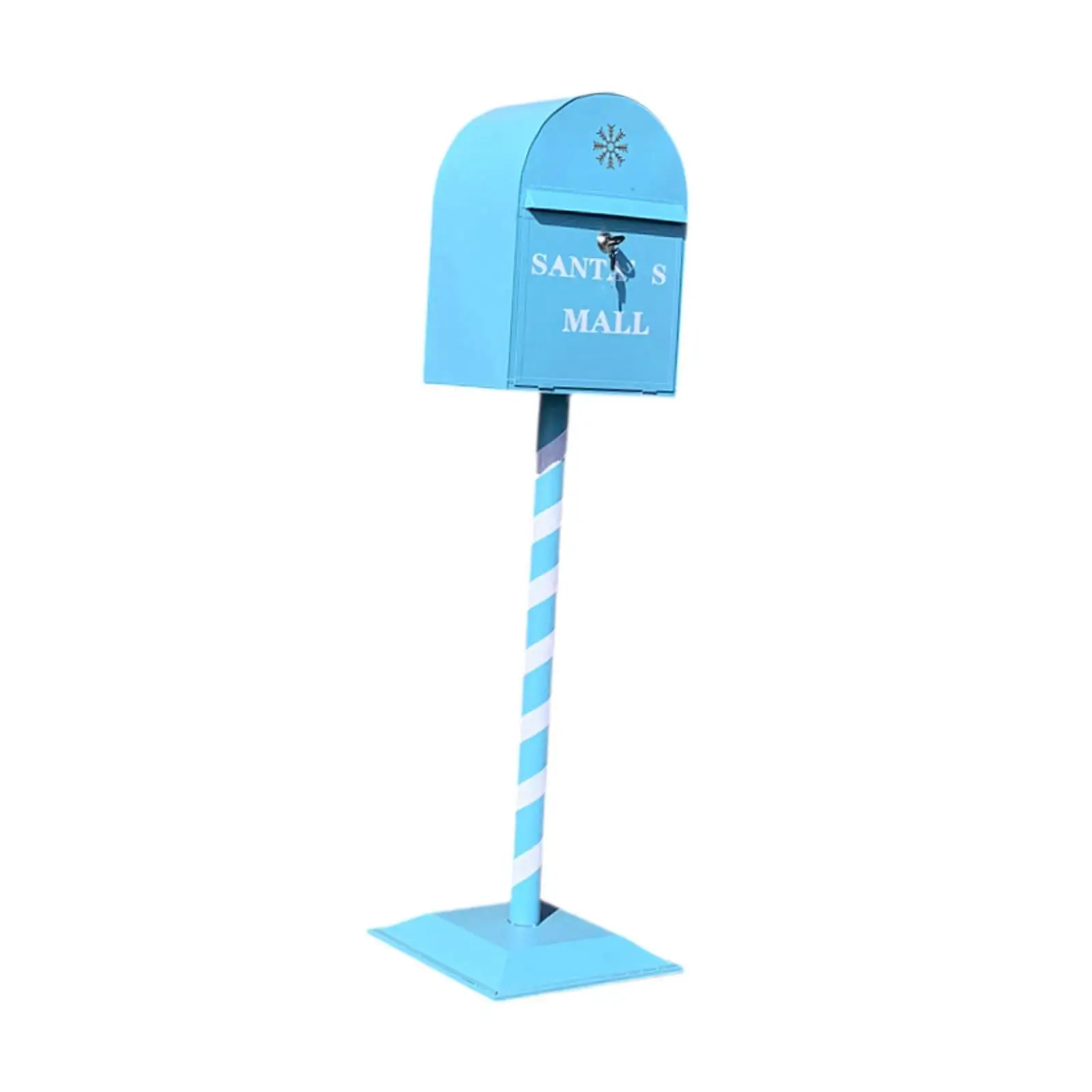 Metal Santa's Mail Holiday Mailbox Prop Sturdy Multifunctional Height 120cm