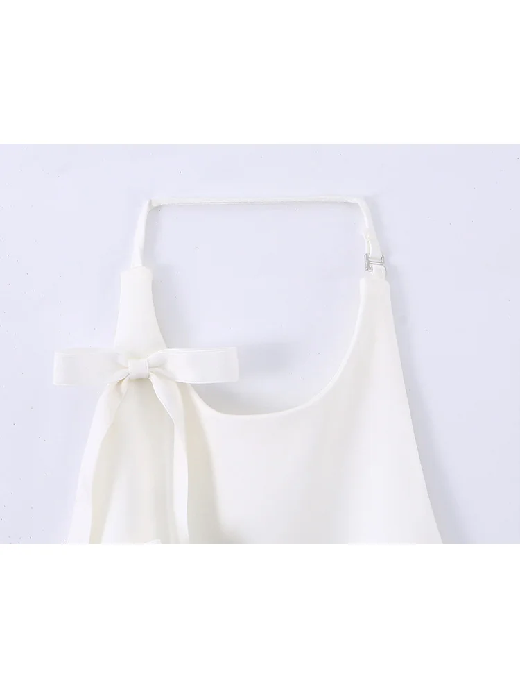 

HH женский элегантный кружевной декор, нижнее белье, стильный топ, женский весенний топ без рукавов с открытой спиной, асимметрия, повседневные однотонные топы