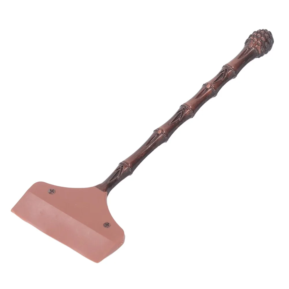 High Hardness Alloy Handle Tea Tray Cleaning Brush Soft Silicone Head Brown Color Tea Tray Cleaning Sweeper Dual Purpose Design