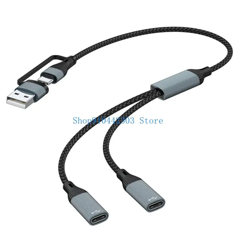 652F 2/3 in 1 USB Type C to Type C Power Charging Data Host OTG Hub Cable Adapter