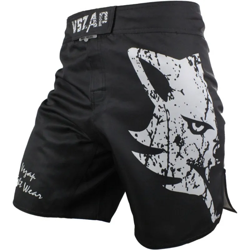 VSZAP-Breathable Cotton MMA Shorts for Men, Cheap Clothing, Fight Grappling Boxing, Muay Thai Pants, MMA Clothing