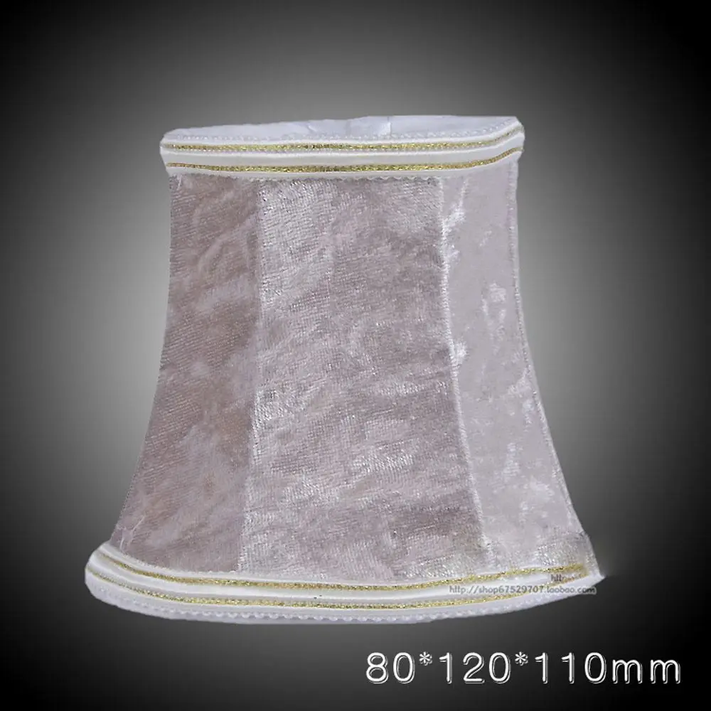 Velvet Fabric Lampshade for Chandelier Table Lamp Clip On