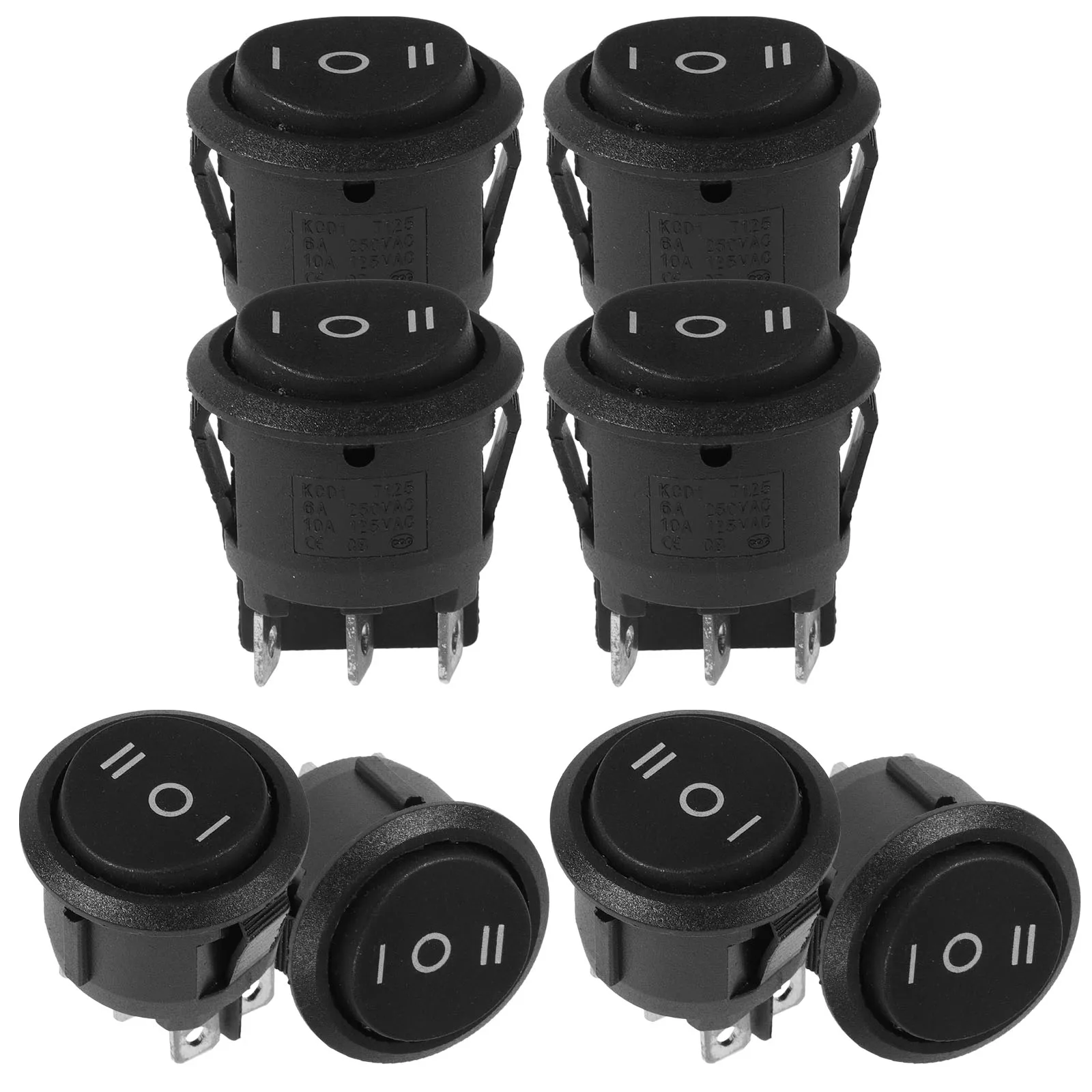 

8pcs Round Switch 3 Position 3 Position Switch Toggle Heavy Duty Car Boat Replacement Durable Flexible Control
