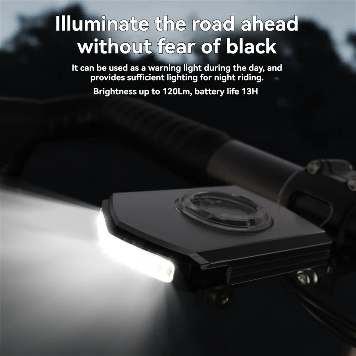 A61P  Bicycle Front Light IPX6 Waterproof Cycling Power Bank Type-C Charging for IGS Computer - view 4