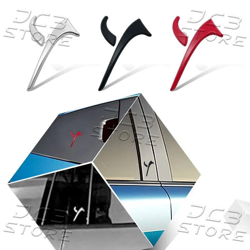 3d cromo metal estilo do carro y logotipo emblema traseiro tronco fender lado decalque adesivo para lancia ypsilon delta voyager musa kappa
