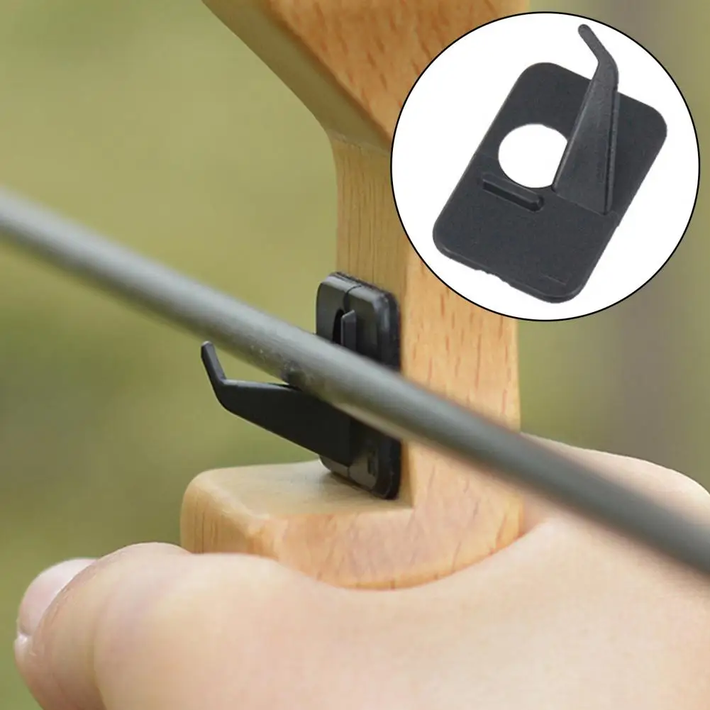 Left Hand Arrow 2pcs Plastic Arrow Set Black Recurve Bow Arrow Holder Self-adhesive Hunting Shoot Targeting Accessory for Right