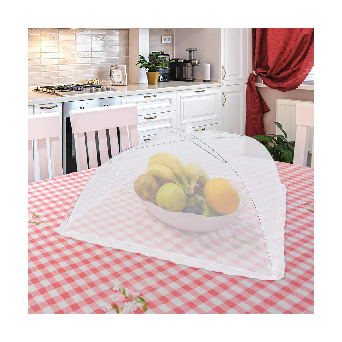 Сетчатая пищевая накидка, многоразовая Складная сетка для хранения продуктов, 14 дюймов, 16 дюймов, 17 дюймов, 4 упаковки